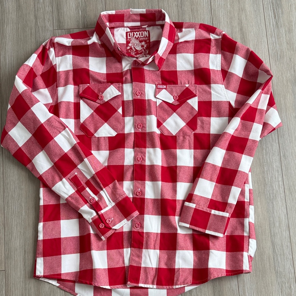 DIXXON Classic Red and White Checkered Shirt